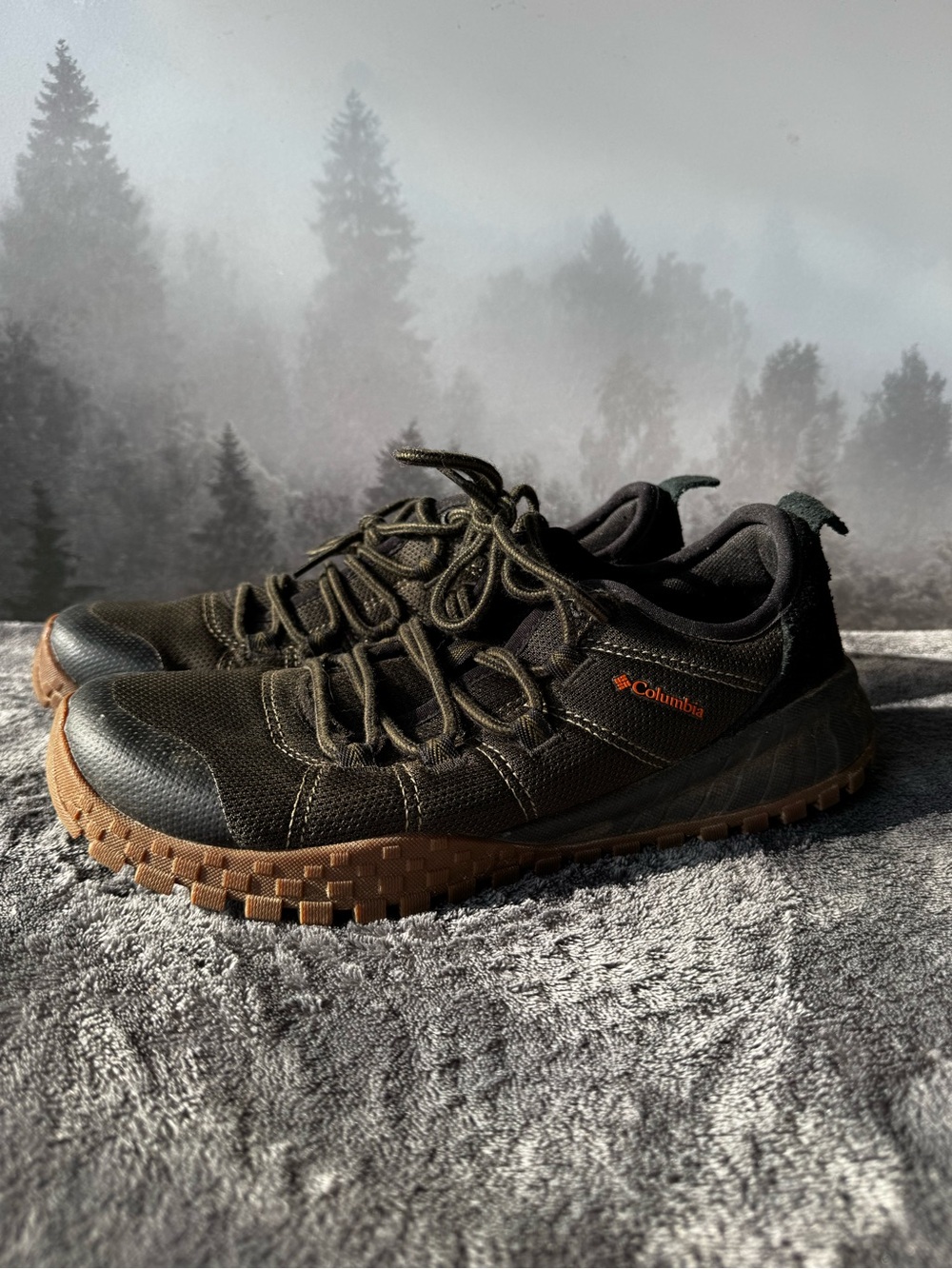 Columbia Men's Olive Green and Brown Trail Sneakers